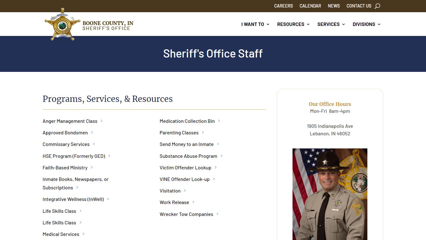 Corrections-Inmate Lookup - Boone County Sheriff, Indiana